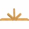 Ekena Millwork Saratoga Rough Sawn Timber Gable Bracket, Western Red Cedar, 96"W x 56"H x 6"D x 6"F, 14/12 Pitch GBW096X56X0606SAR00RWR - alternate 2